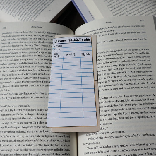 Library Card Bookmark