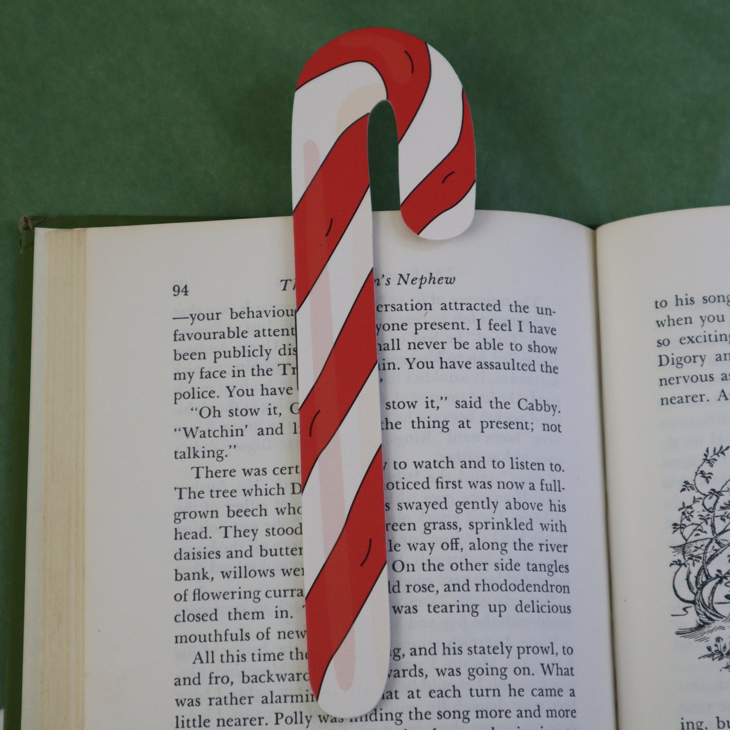 Candy Cane Bookmark