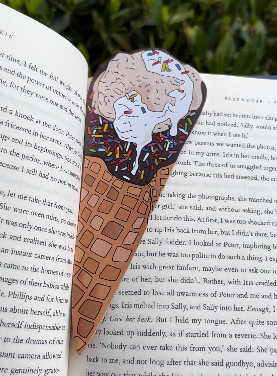 Ice Cream Cone Bookmark