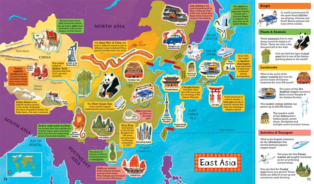 Barefoot Books World Atlas Sticker Book